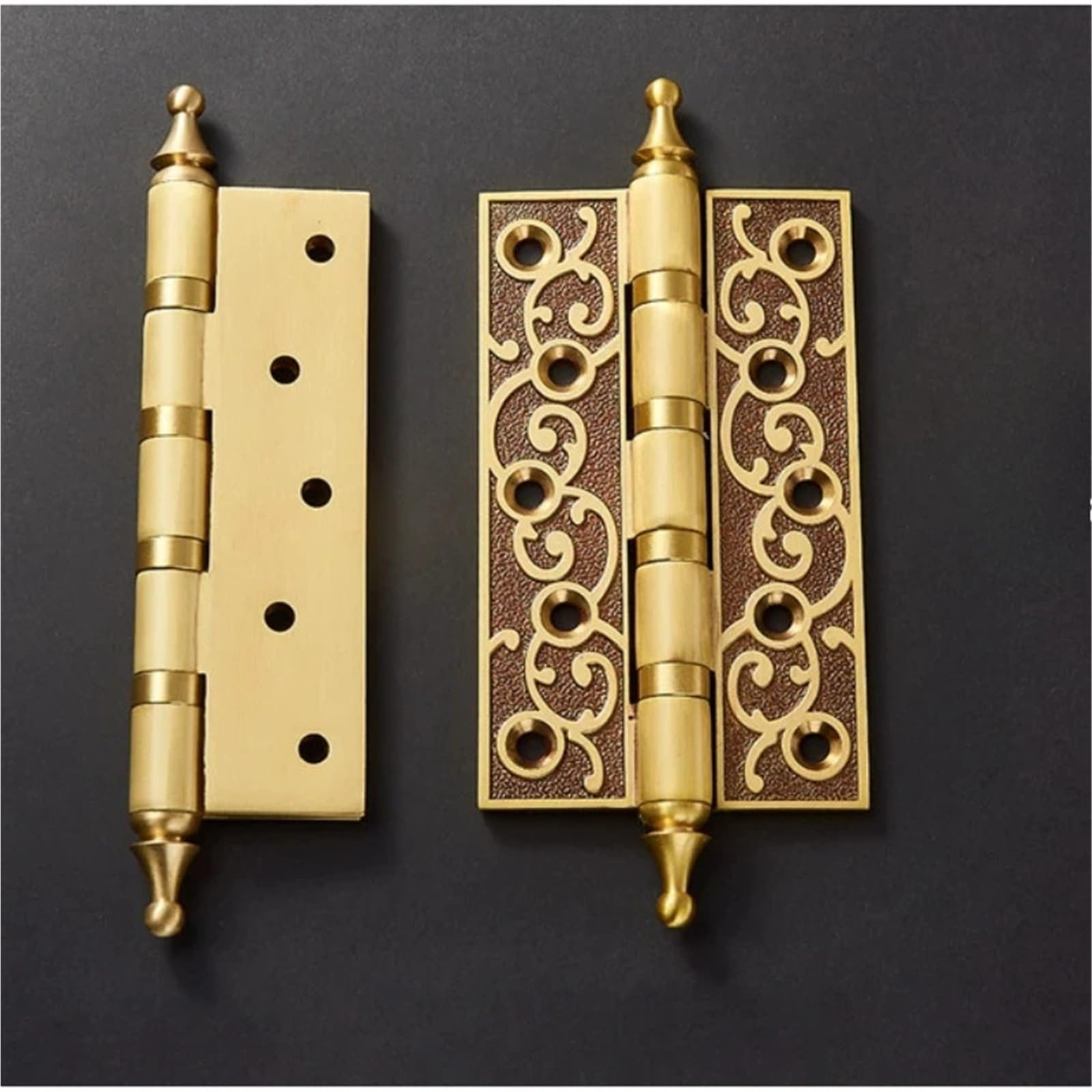 Cerniere in Ottone Massiccio per Cancello Pieghevole Silenzioso in Legno