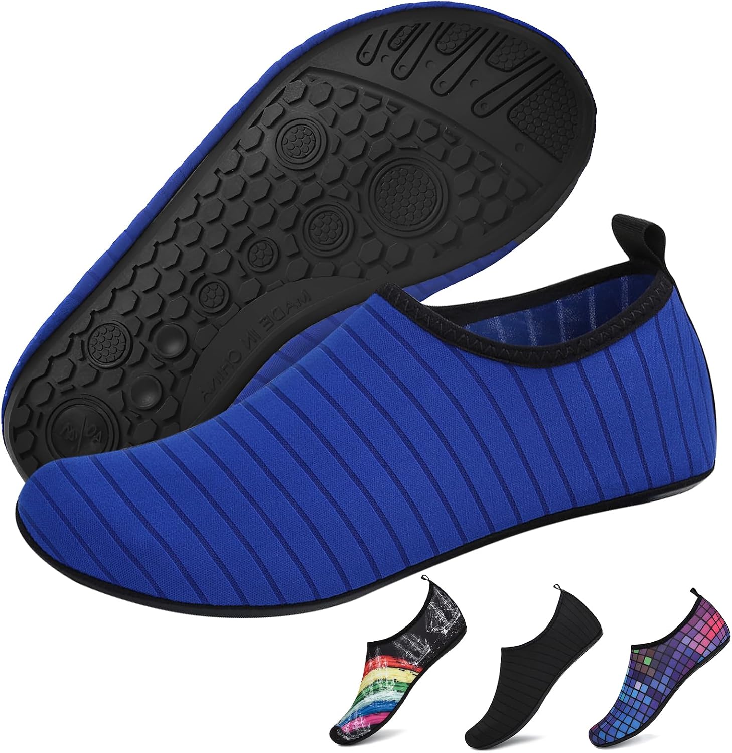 Water Shoes for Womens Mens Barefoot Aqua Yoga Socks for Pool Beach Surf Walking Water Park Boating Sports Water Shoes