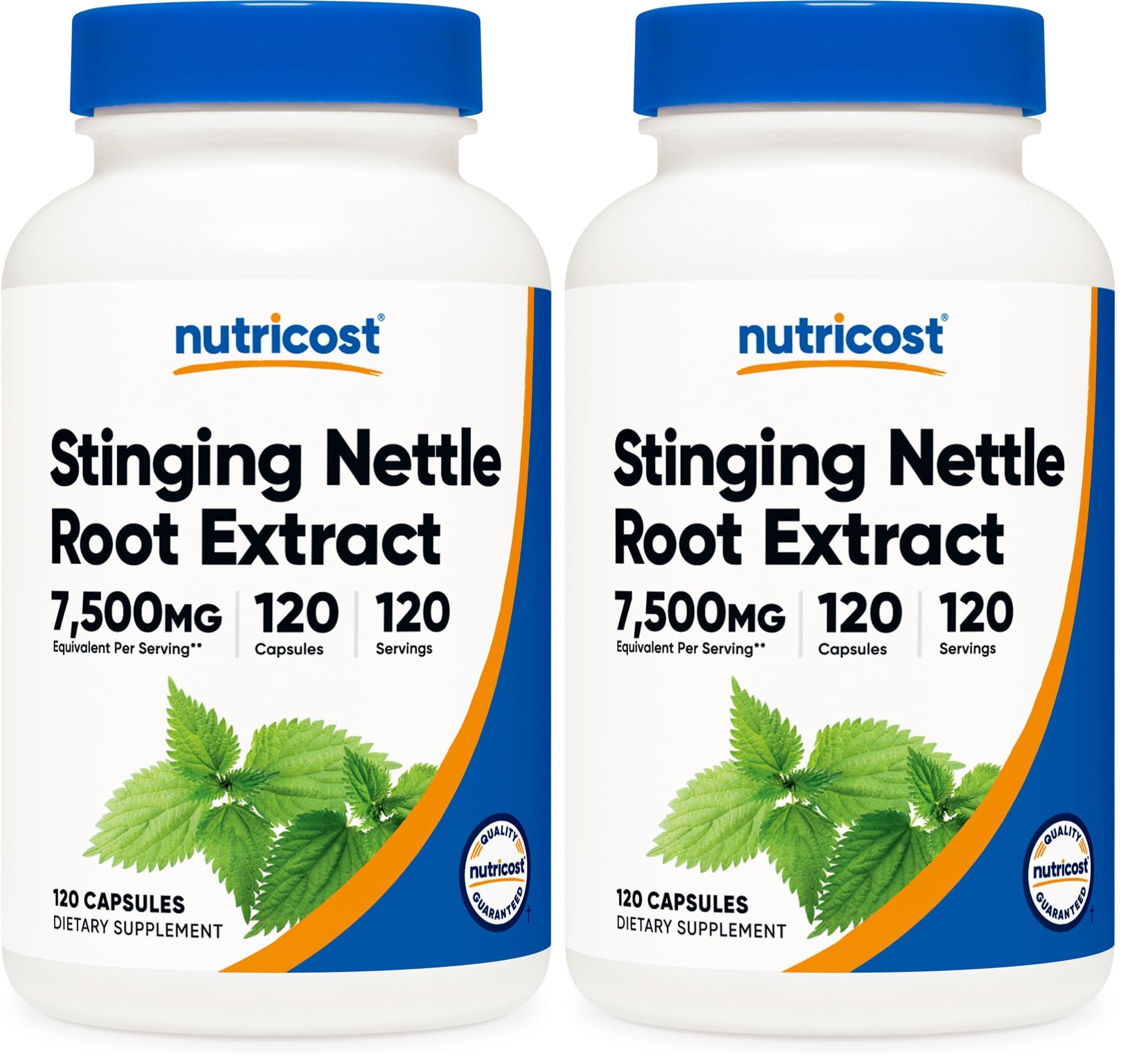 Nutricost Stinging Nettle Root Extract 120 Capsules for 120 Servings - Vegetarian Friendly, Non-GMO, Gluten Free (Pack of 2) 120 Count (Pack of 2)