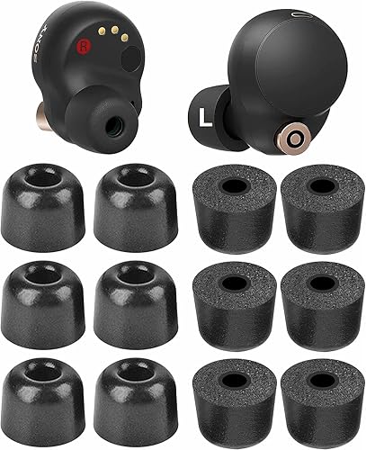 Punta de espuma compatible con Sony WF-1000xm5 1000xm4 WF-C700n, cancelación de ruido perfecta, ajuste en la funda, puntas de espuma viscoelástica, disponible en Yaxa Colombia