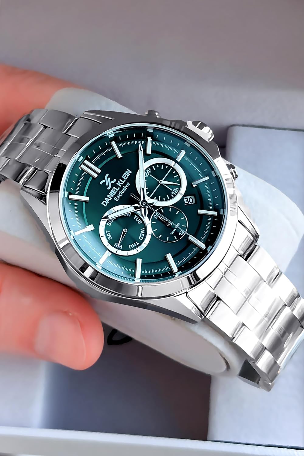 danıel kleın Exclusive Orijinal Erkek Kol Saati Su Geçirmez Gümüş Renk Çelik Kordondkh4527C5 Gümüş