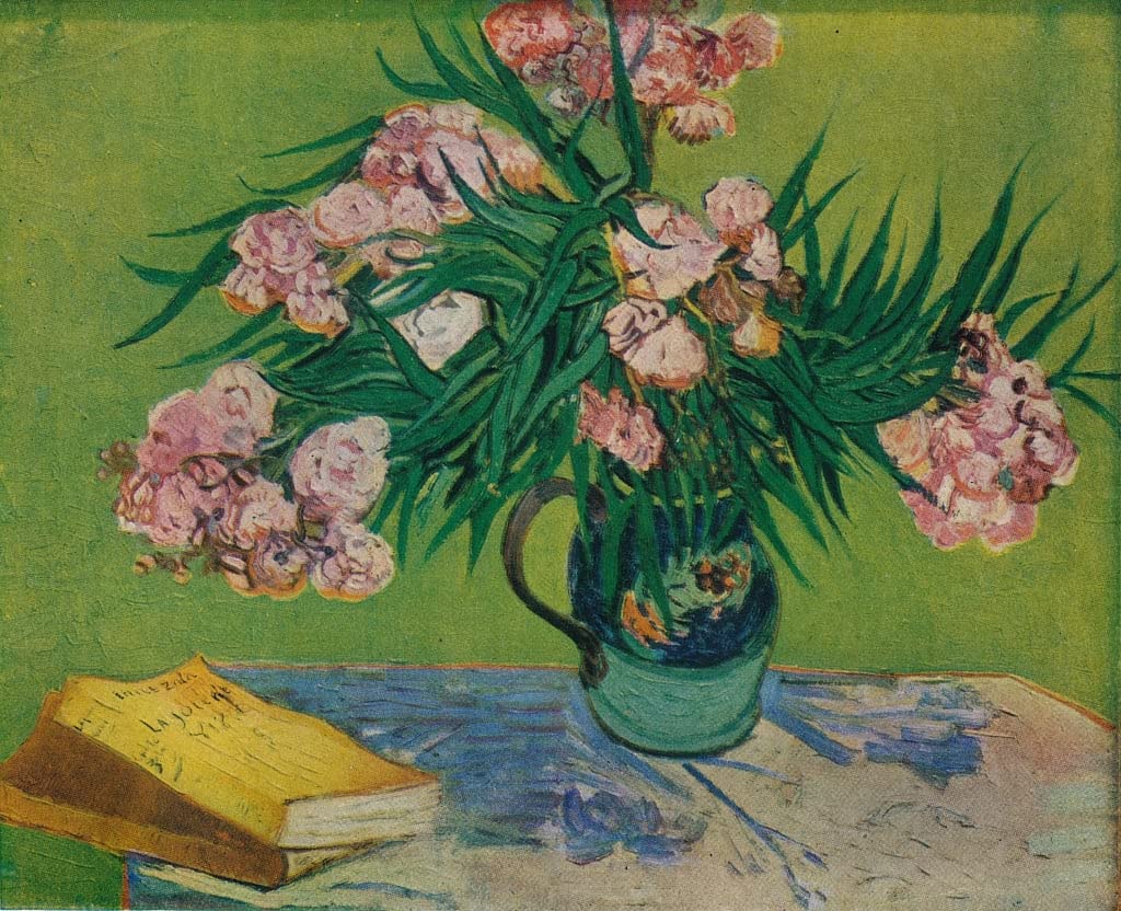 Affiche poster Van Gogh Lauriers Roses idée cadeau déco maison
