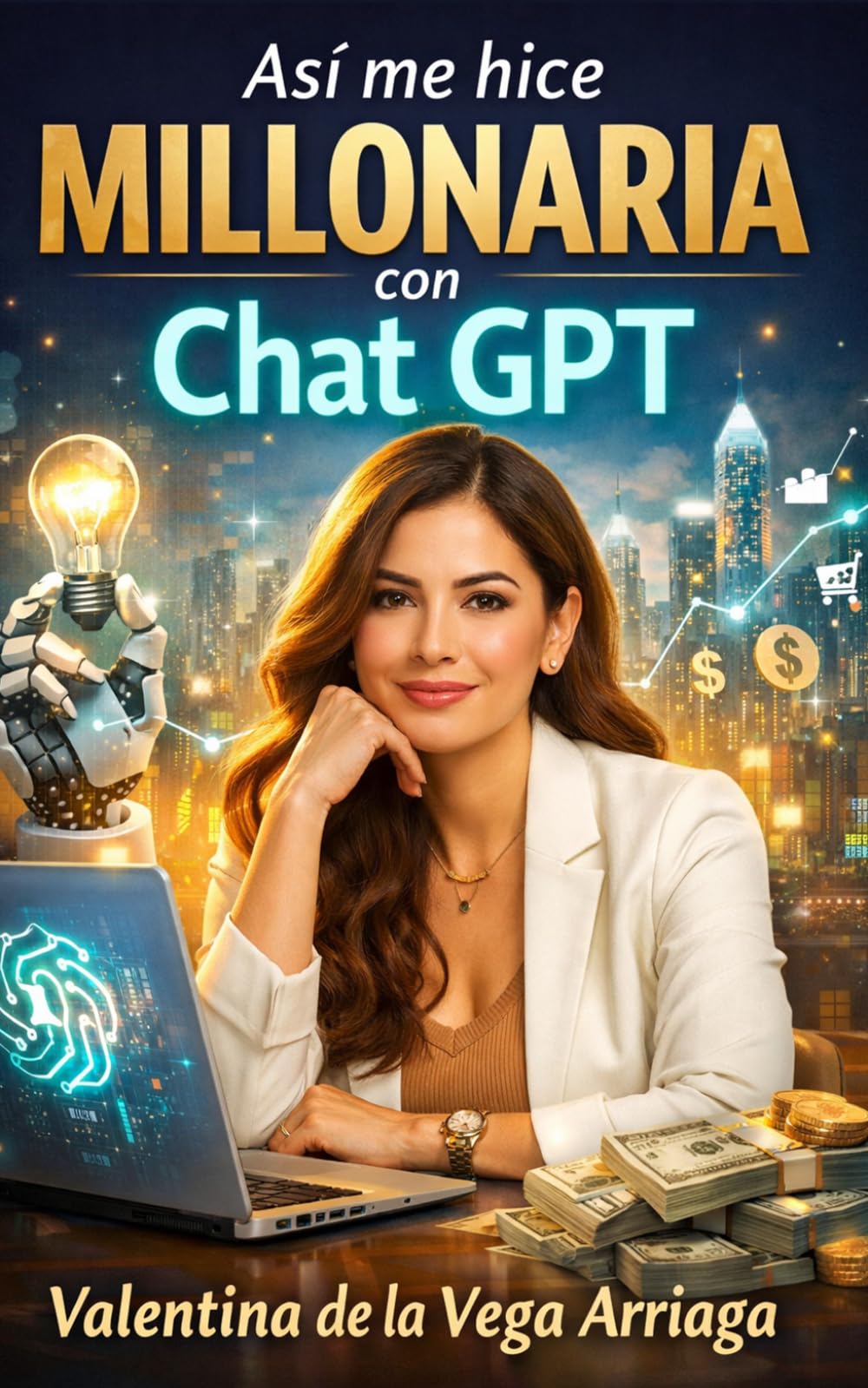 Así me hice millonaria con Chat GPT: Cómo ganar dinero con Inteligencia Artificial desde cero: Método real para crear ingresos online, negocios digitales y libertad financiera