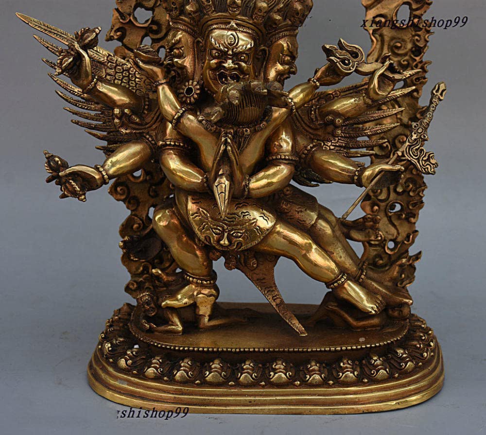 Amazon｜彫刻鑑賞バスト クリスマスチベット仏教真鍮銅金剛杵