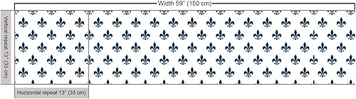 Vista 168 de Lunarable The Yard, tela azul real de The Yard, patrón de cerámica inspirado en el Medio Oriente estilo marroquí, estampado oriental, tela de satén