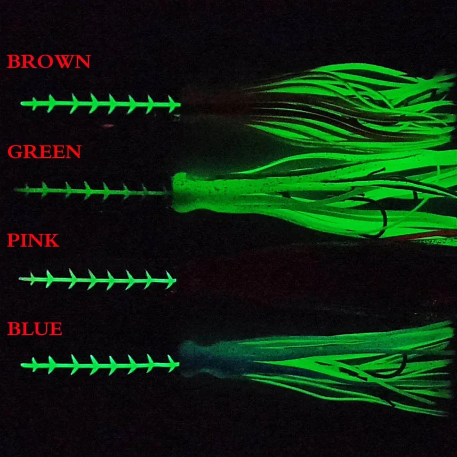 1pc 60g100g120g150g200g Cabeza de Metal Pulpo Falda Jig Kingfish pargo Mero señuelo Lento Jigging Cebo de Pesca Artificial