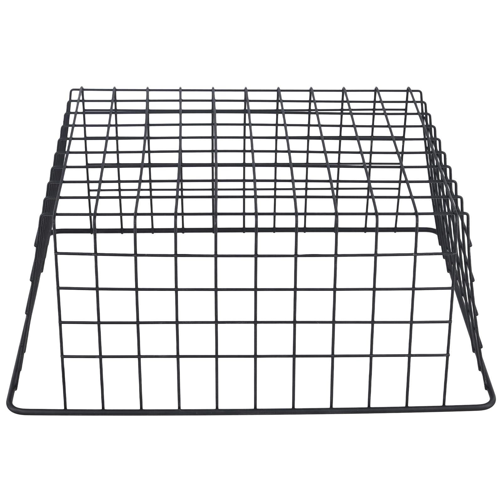 KEILEOHO Cesta de almacenamiento de alambre, cestas organizadoras de metal negro para cocina, despensa, oficina, 36 x 29 x 16 cm, paquete de 3
