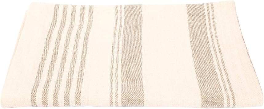 LinenMe 0094501 Linum Bath Towel, 39" x 59", Cream
