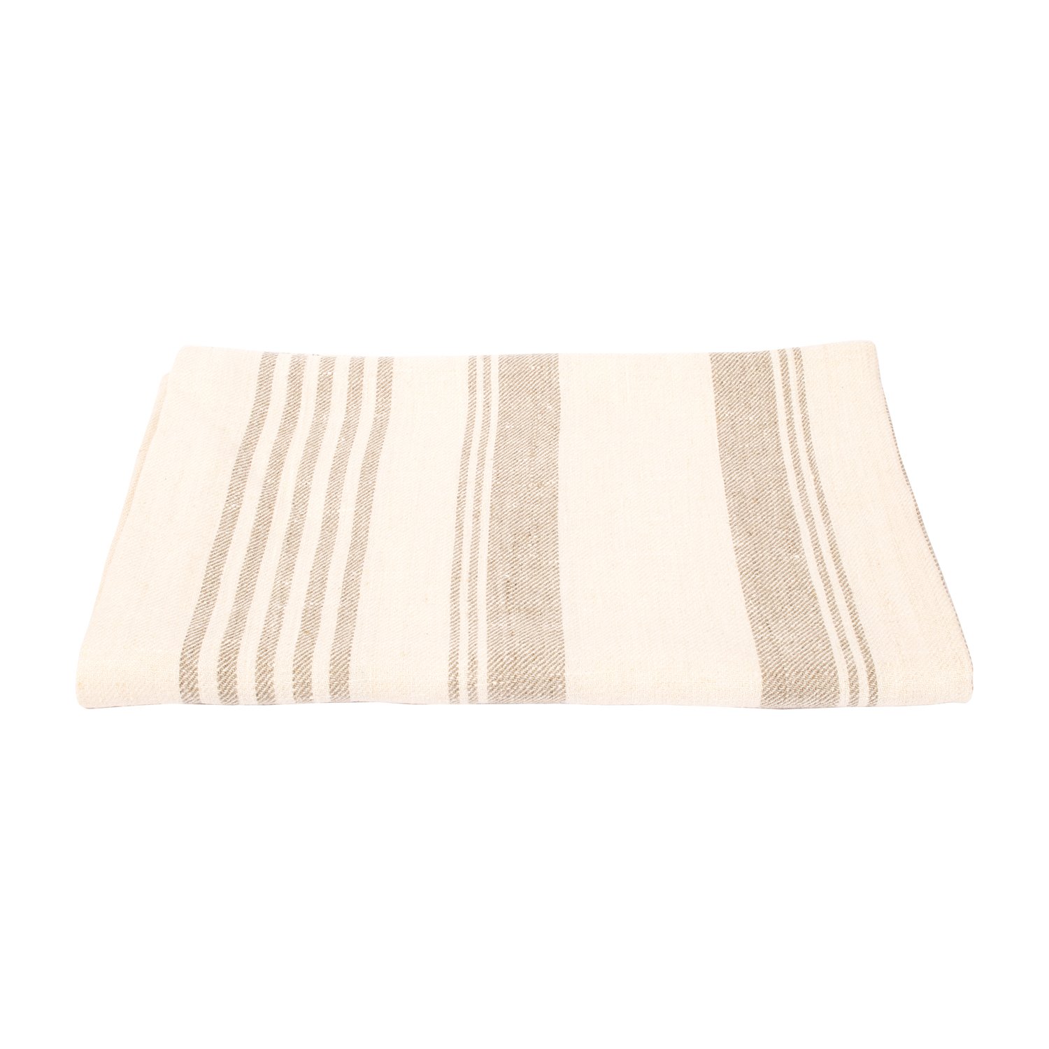 LinenMe 70 x 130 cm Linen Linum Huckaback Bath Towel, Cream