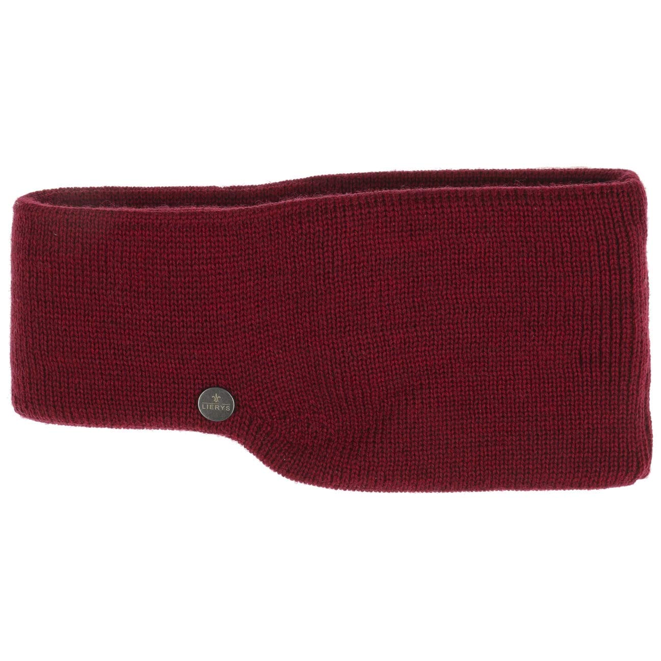 Lierys Fine Merino Headband Bordeaux One Size Wool
