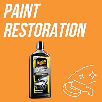 Meguiar's Ultimate Car Polish Pre-Waxing Glaze 473ml - For Deep Reflections and Maximum Gloss - G19216EU