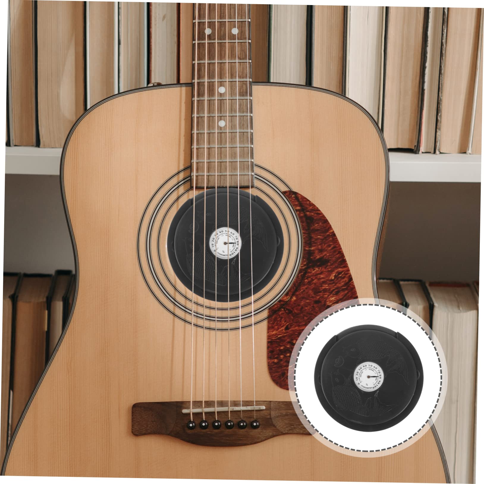 TOYANDONA 4Szt nawilżacz do gitary zbiornik wilgoci zapobiega pękaniu Higrometr gitarowy gitara akcesoria gitary akustycznej zestaw konserwacji wnętrz instrument muzyczny abs