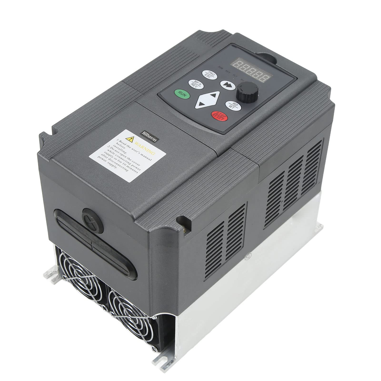 Ejoyous Przemiennik Częstotliwości NFLIXIN, Aluminiowy Napęd o Zmiennej Częstotliwości ABS 11 KW 25 A 220 V Jednofazowy na 3-fazowy 0 do 380 V Sterowanie Wieloma Prędkościami dla Sprzętu Silnikowego