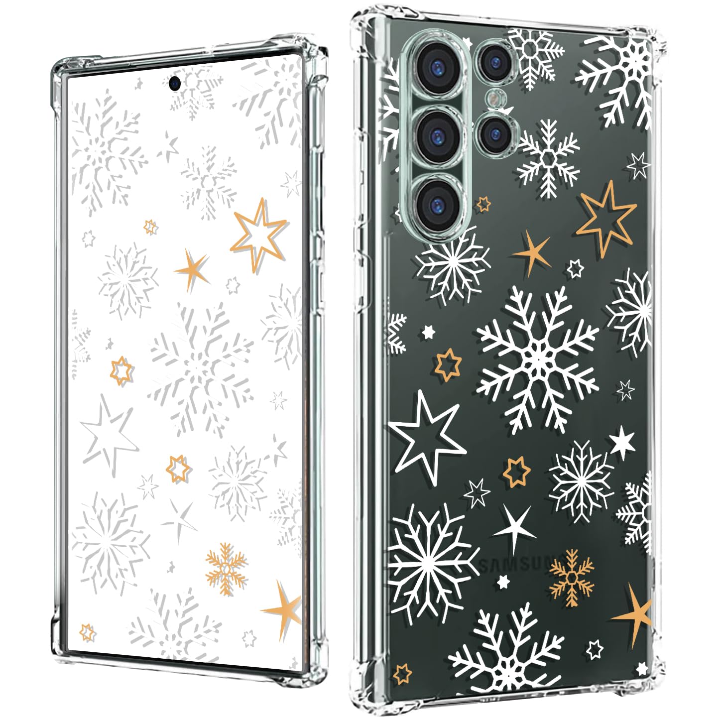 Coque Samsung S24 Ultra antichoc protège des chutes transparente flocon - 7