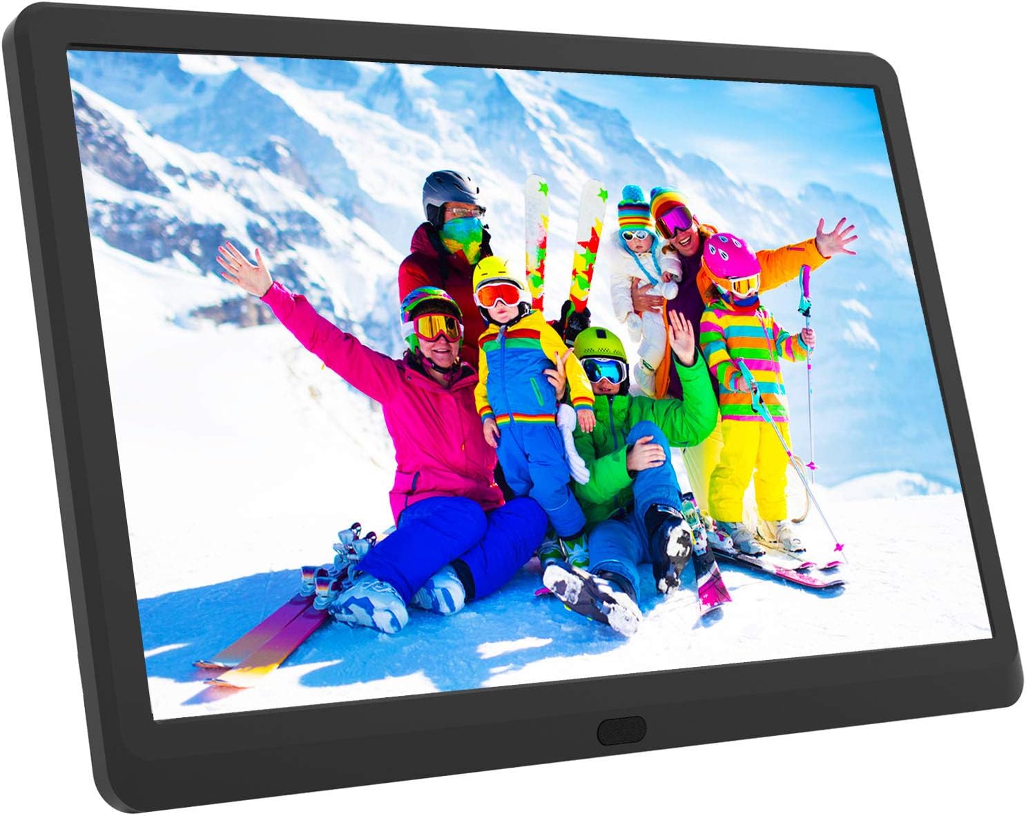 Atatat 10 Inch Digital Photo Frame with 1920x1080 IPS Screen, Digital Picture Frame with 1080P Video, Music, Slideshow, Adjustable Brightness, Auto Rotate, Photo Deletion, Remote, Support SD Card,USB