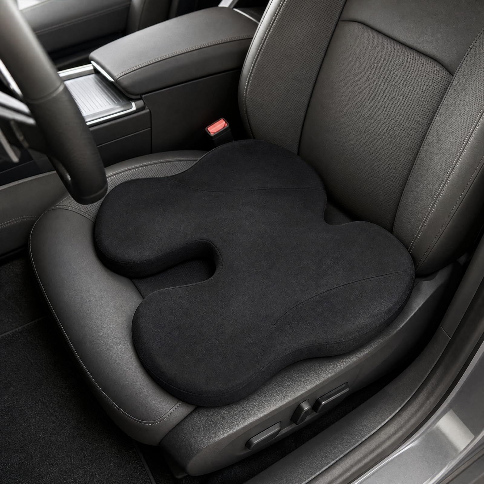Cojín Ergonómico para Coche, Gris turquesa, Gris Turquesa【Modelo Sencillo】