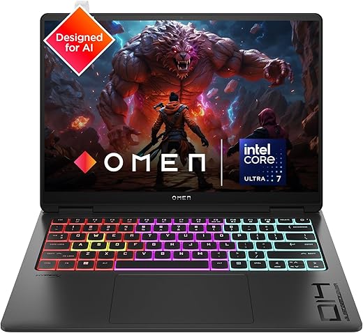 HP OMEN Gaming AI Laptop, Intel Core Ultra 7 155H, 8GB NVIDIA RTX 4060,16GB LPDDR5x, 1TB SSD (Win 11,Office 21, Black,1.63kg) 120Hz, 0.2MS, 3K,…
