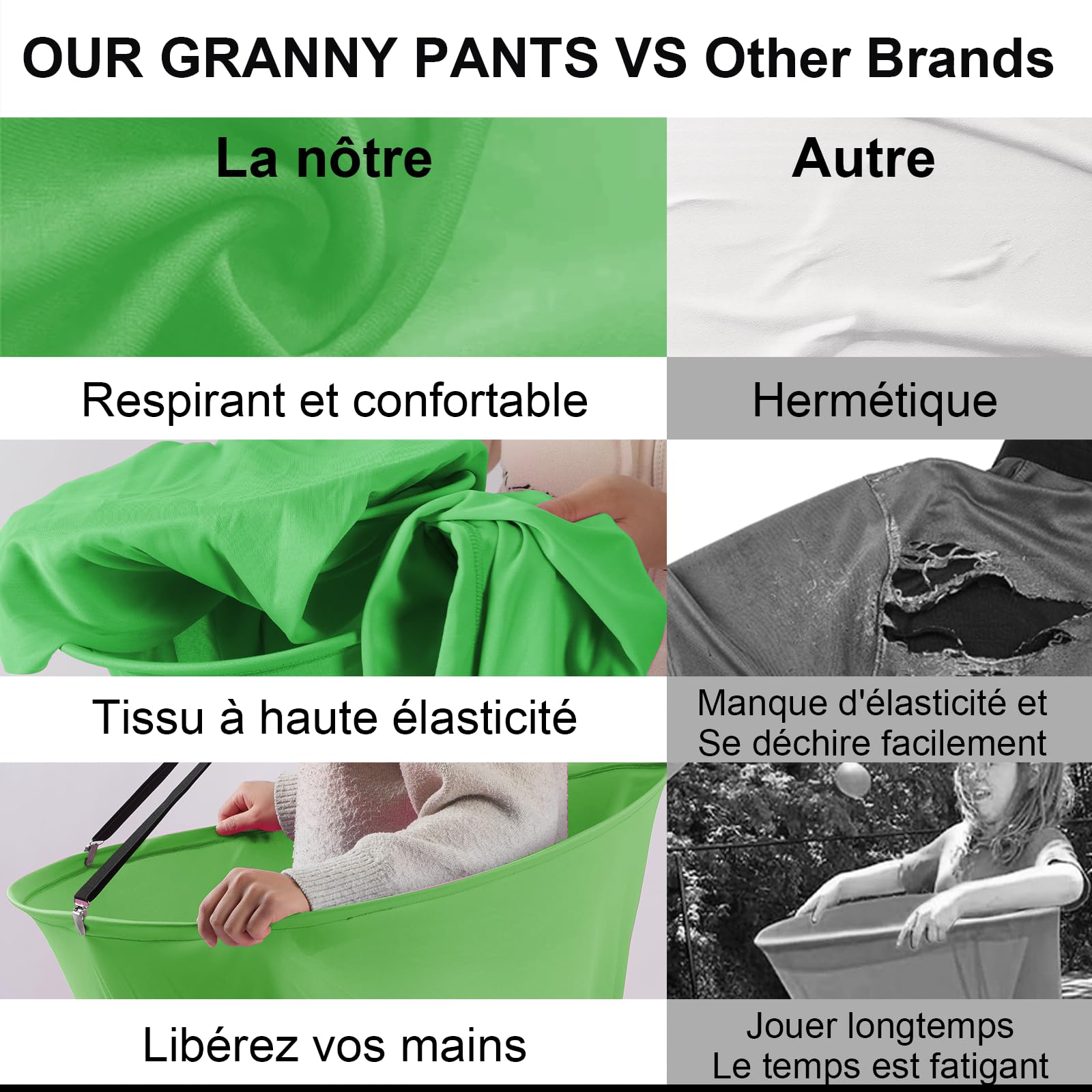 Ensemble de 17 Jeux de Pâques Granny Pants, 2 Jeux d'extérieur Pants surdimensionnés 10 balles, 2 Pompes à air et des Jeux de Lancer pour Adultes, Idéal pour fêtes, réunions familiales Jardin