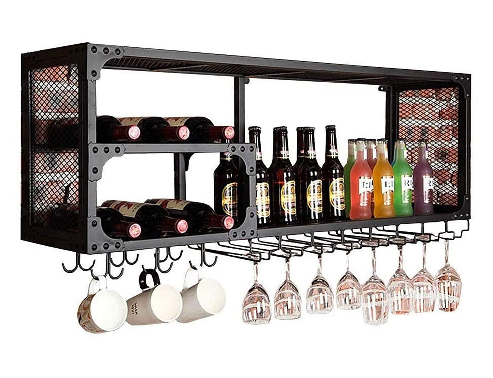 Accessoires pour le vin et étagères de rangement de style industriel