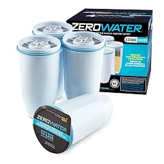 ZeroWater Official Replacement Filter - 5-Stage 0 TDS Water Filter Replacement IAPMO Certified to Reduce Lead Chromium and