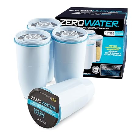 ZeroWater 5-Stage Replacement Filter, 4-pack