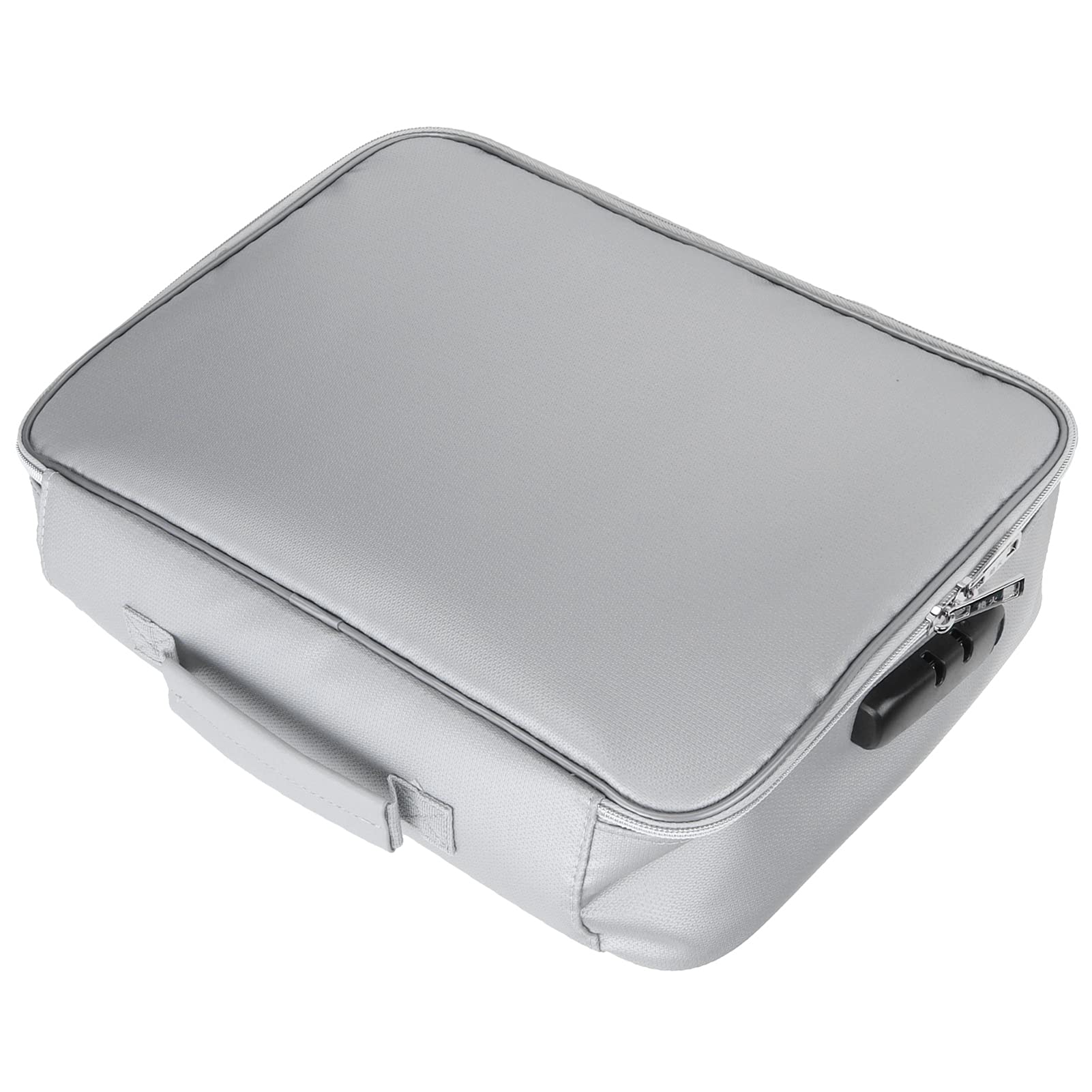 Cocoarm Borsa per Documenti Custodia Ignifuga Silicone Composito Liquido in Fibra di Vetro Tessuto 14,2 X 10,6 X 3,9 Pollici Organizzatore di Documenti Impermeabile con Serratura per Casa Ufficio