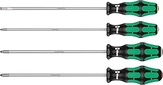 Wera 335/350/355/4 Kraftform Plus Lasertip Screwdriver set, PH/PZ/SL, 4pc, 05347736002