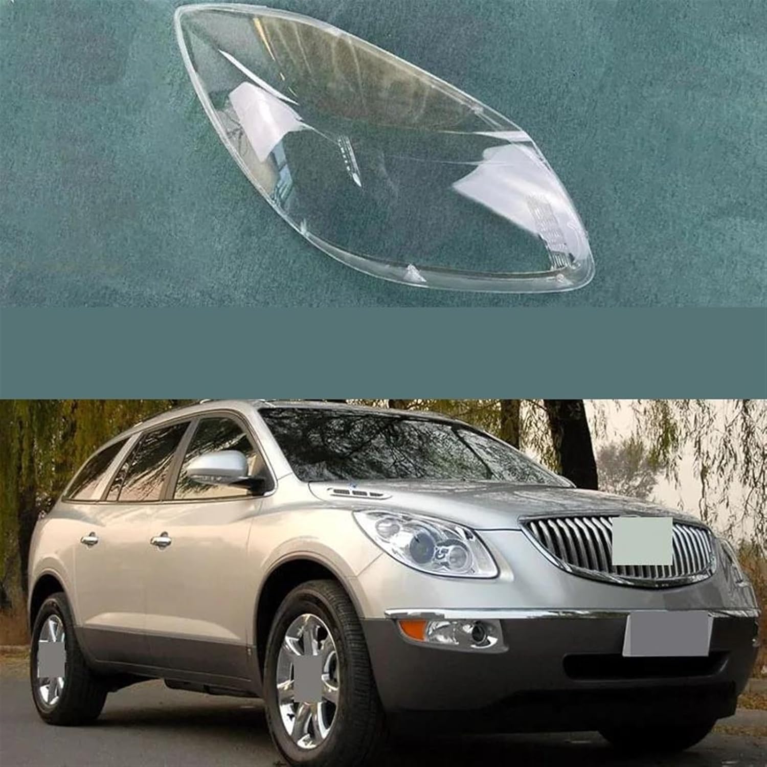 AmAzwi Headlight Lens Cover Car Headlamp Lens for Buick