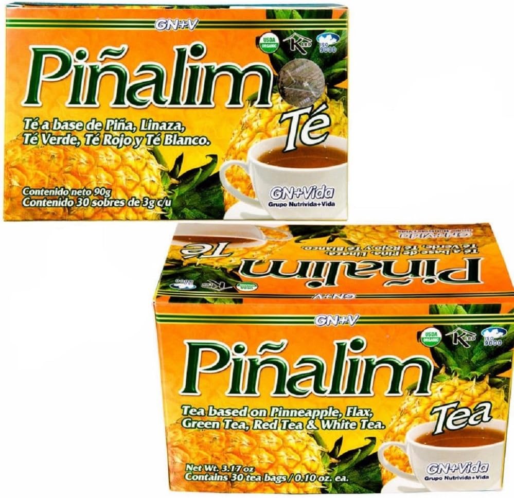 Amazon.com : Pinalim Tea/Te de Pinalim Mexican Version- Pineapple, Flax ...