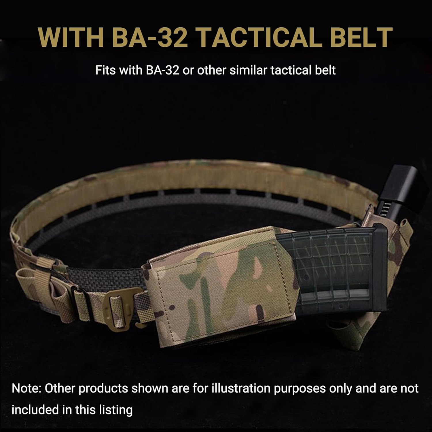 UniPro BA-32-ACC-01 Horizontal MAG Pouch – Nylon 5.56/7.62 Magazine Carrier, Fits 1.9in Belts & MOLLE, MC - Image 8