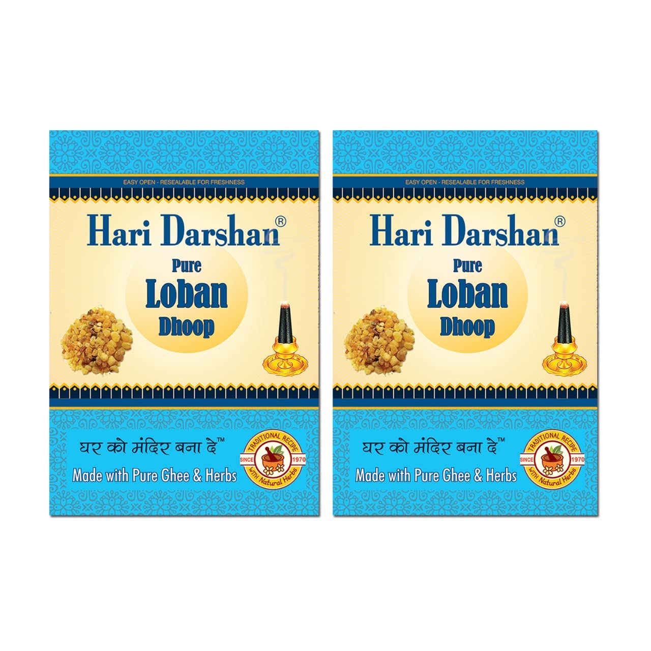 Hari Darshan Loban Pure Ghee Wet Dhoop (100g)