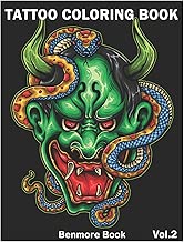 Tattoo Coloring Book: An Adult Coloring Book with Awesome and Relaxing Tattoo Designs for Men and Women Coloring Pages Volume 2