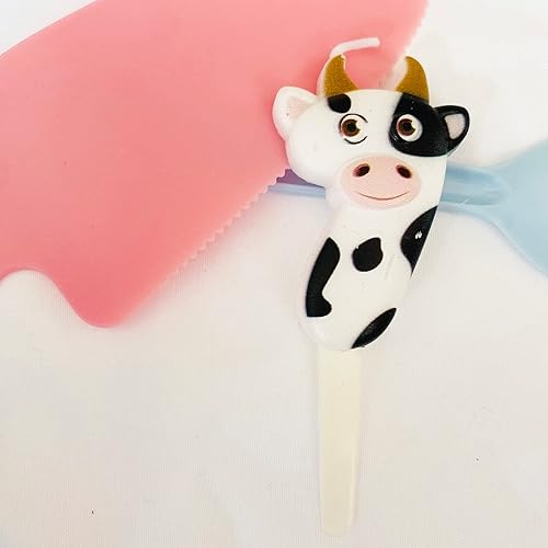 Miniatura 3 de Número Cumpleaños Velas Leche Vaca Número Velas Fiesta Suministros Número 2 Vela para Pastel