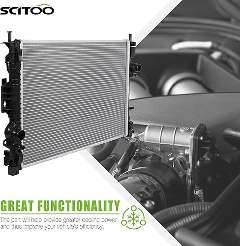 Vista 476 de SCITOO Reemplazo completo del radiador de aluminio para 1993-1998 para Toyota para T100 2.7L 3.0L 3.4L 2090 Radiador