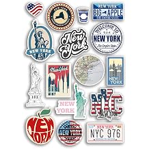 A4 Sticker Sheet New York Vinyl Stickers - USA America Statue of Liberty NYC City Holiday Luggage Travel #78868