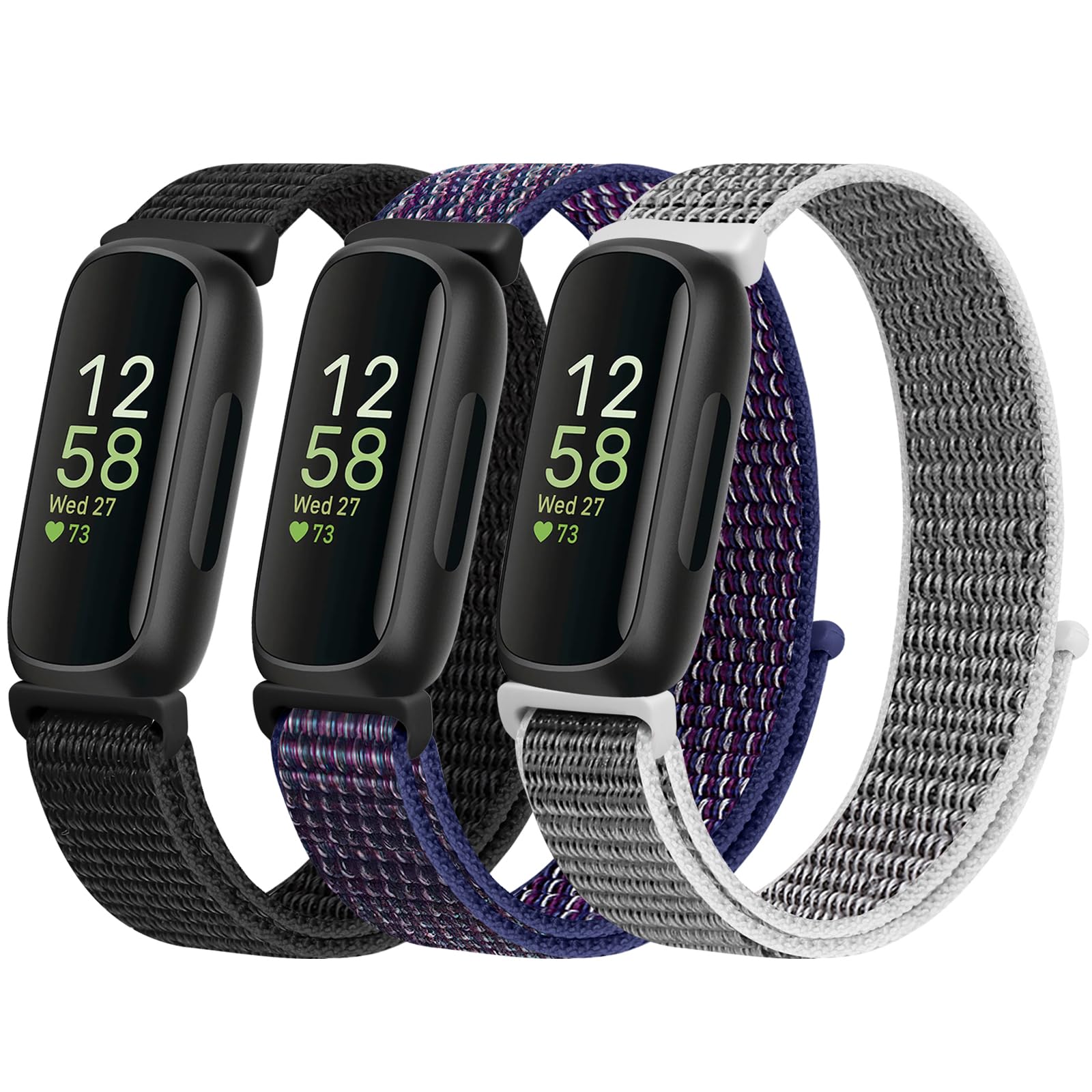 Cintura Fitbit Cinturino Elastico Per Fitbit Inspire - Nylon Traspirante Per Inspire 2/HR/Ace 3/Ace 2 Ricambio Regolabile - Foto 9