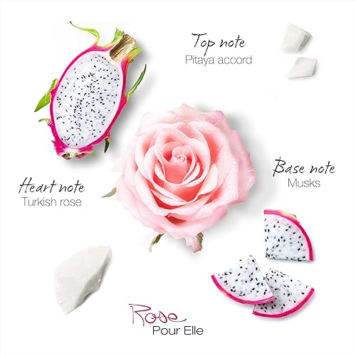 Miniatura 4 de Mauboussin - Rose Pour Elle 3.4 fl oz (3.3 Fl Oz) - Eau de Parfum para Mujer - Aromas Florales, Afrutados y Frescos