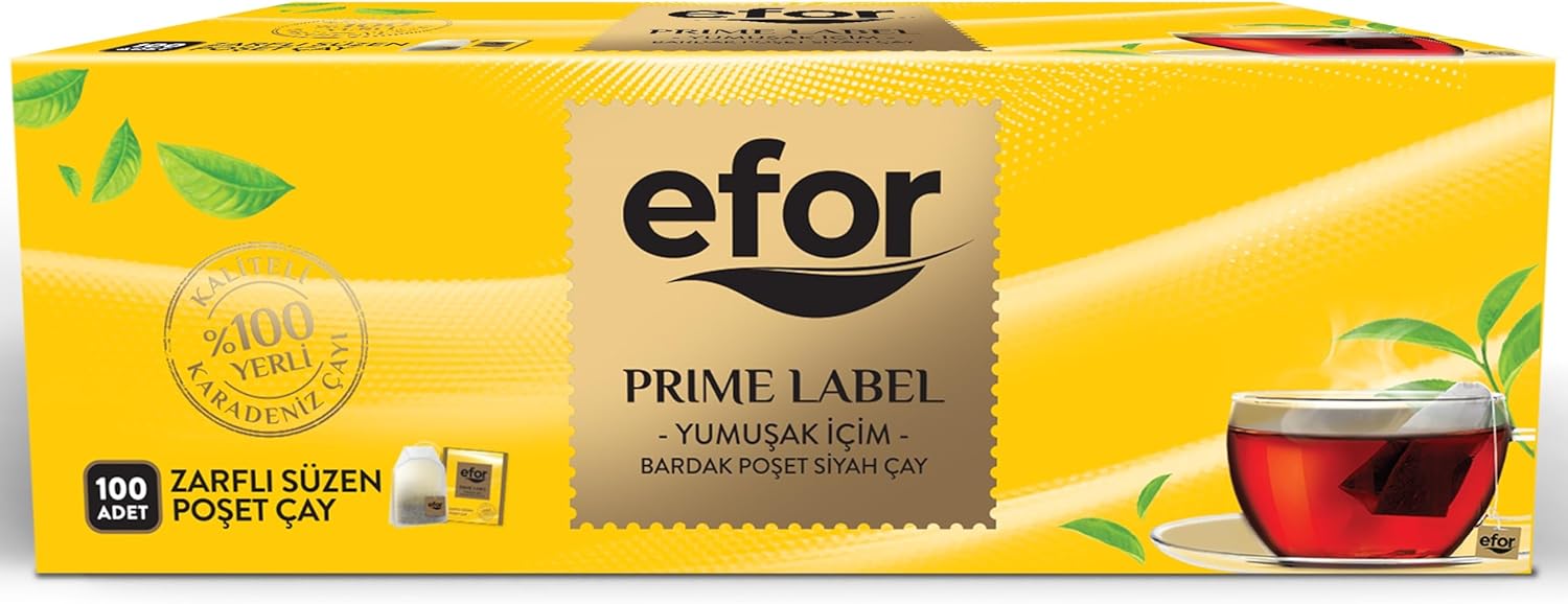 Efor Prime Label Bardak Boşet Çay 100x2 g