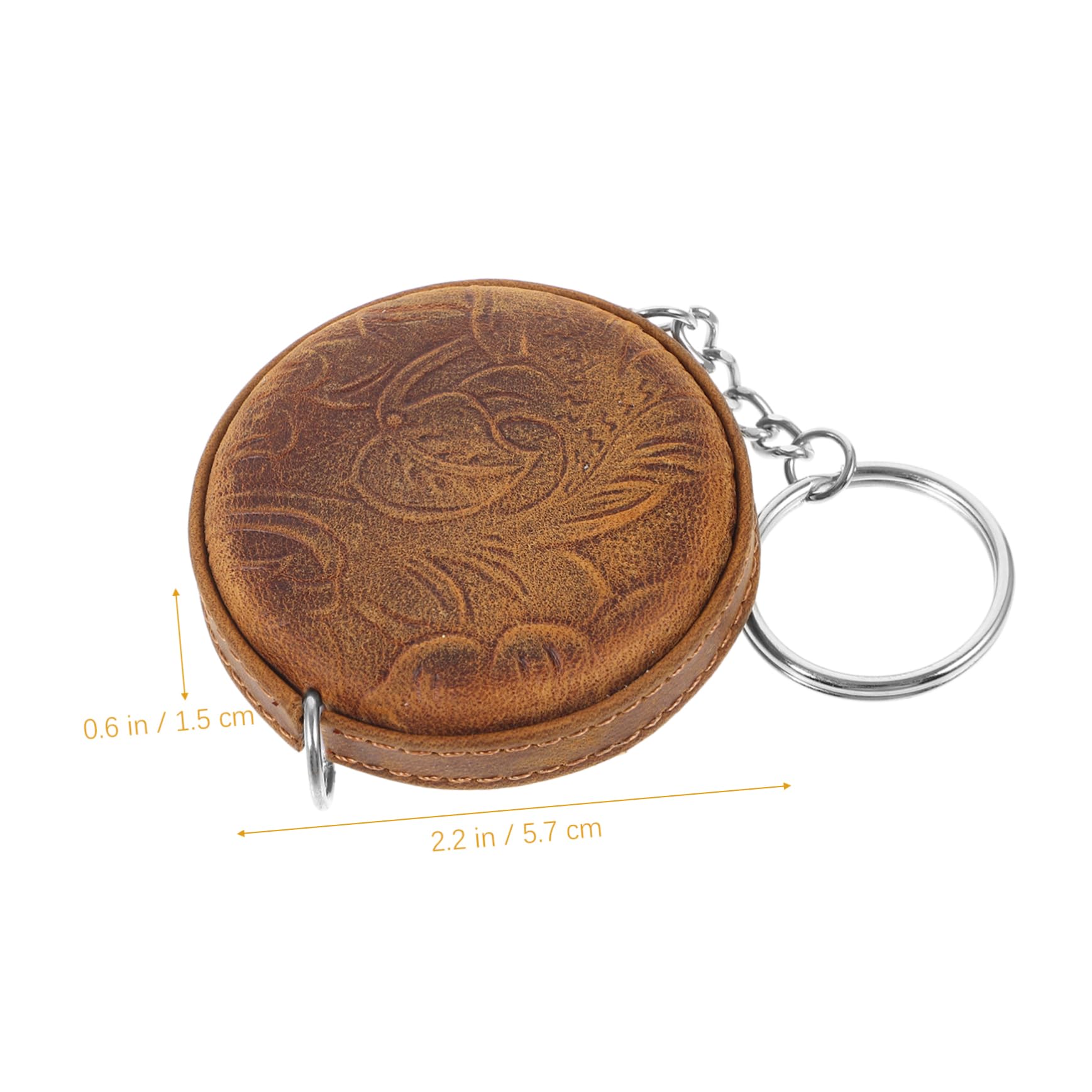 Uonlytech 4 Pièces Mini Mètre Ruban En Cuir De Vache Corps De Ruban à Mesurer Petit Balances Numériques Balance Intelligente Rétractable Numérique Mesure Escamotable Outil Le Peau De Vache