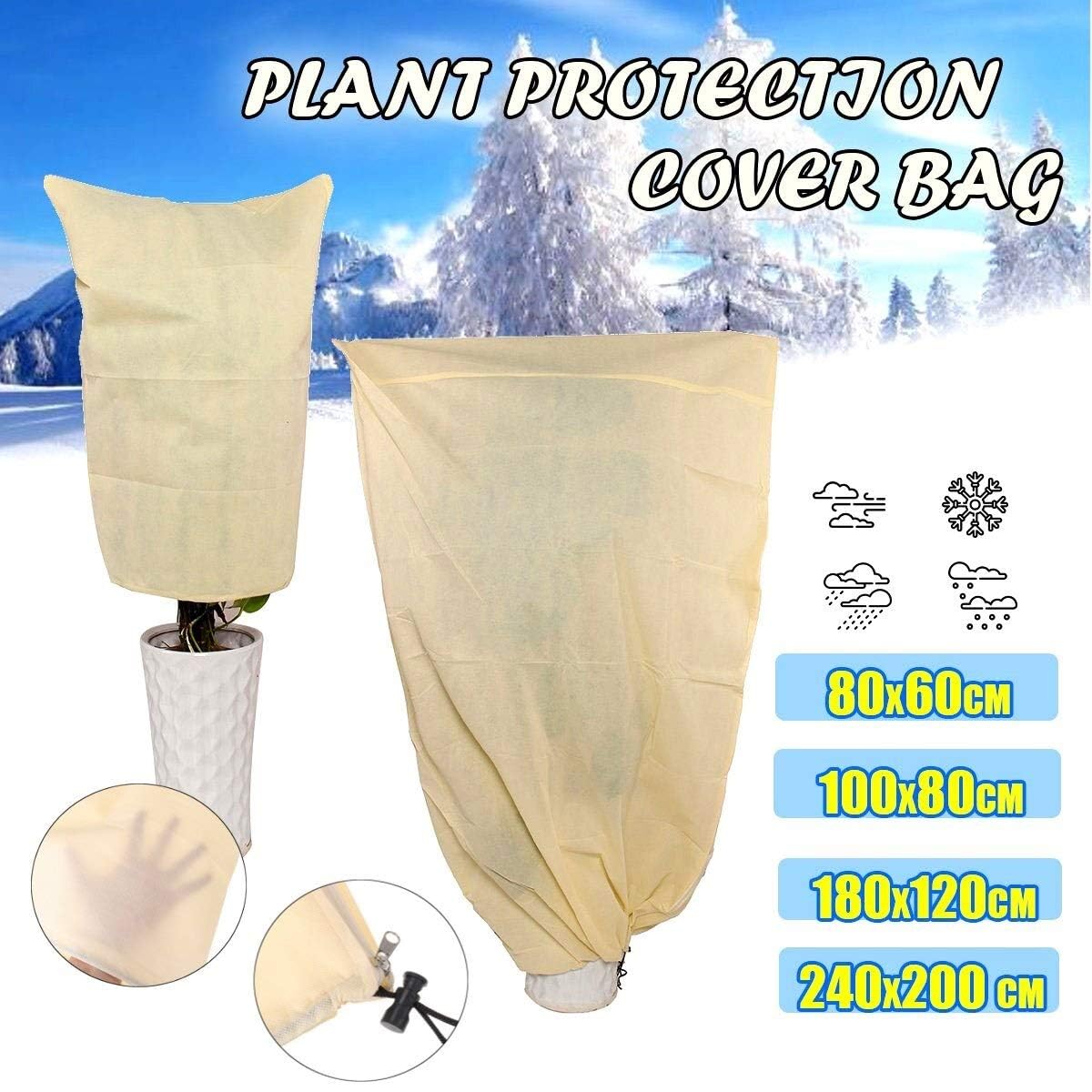 Pflanzenschutzabdeckung. Outdoor Winter Garten Yard Strauch Topfpflanze Anti Frost Frost Schutzabdeckung Tasche Pflanze Abdeckung Warme Abdeckung Baum Strauch (Color : 240cm x 200cm)