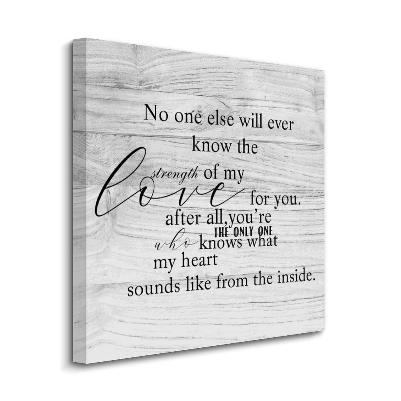 Cuadro motivacional de boda ideal como regalo especial para decorar el dormitorio 8