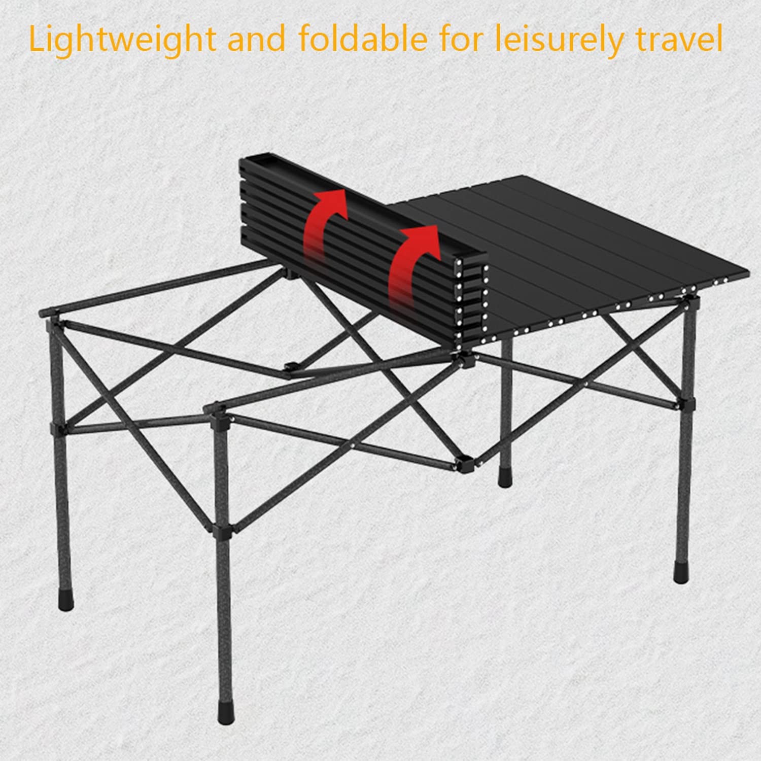 Table de Pique-Nique de Camping Pliante de 0,9 m avec sièges/Trou de Parapluie - 113 kg supporte Cette Valise légère et Pliable for Cartes Table Pliante avec chaises (Size : 50cm+2 Chairs)