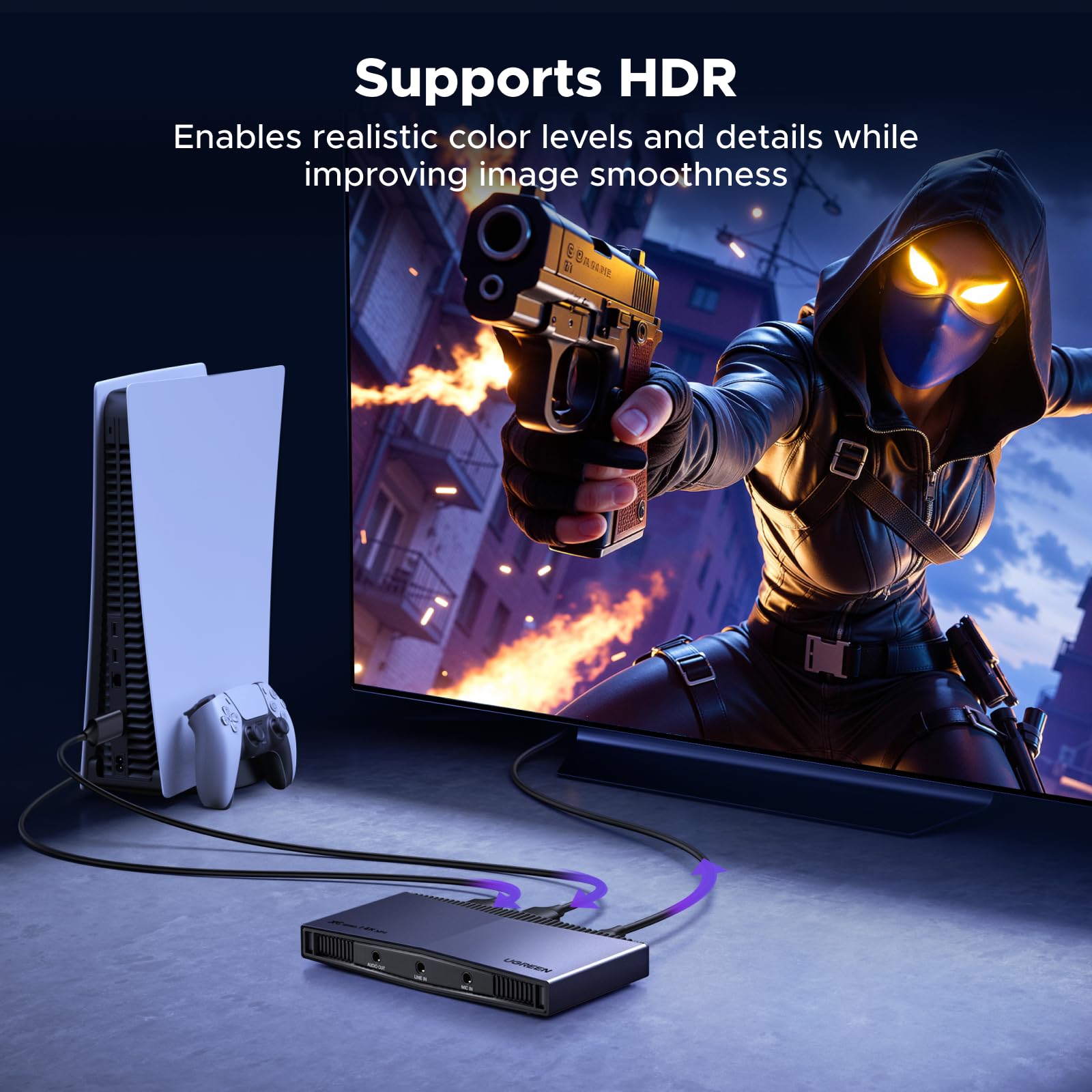 Double Entrée HDM Type-C Streamng Carte Capture 4K ORCO S6 - 60Hz Ultra Basse Latence - HDM
