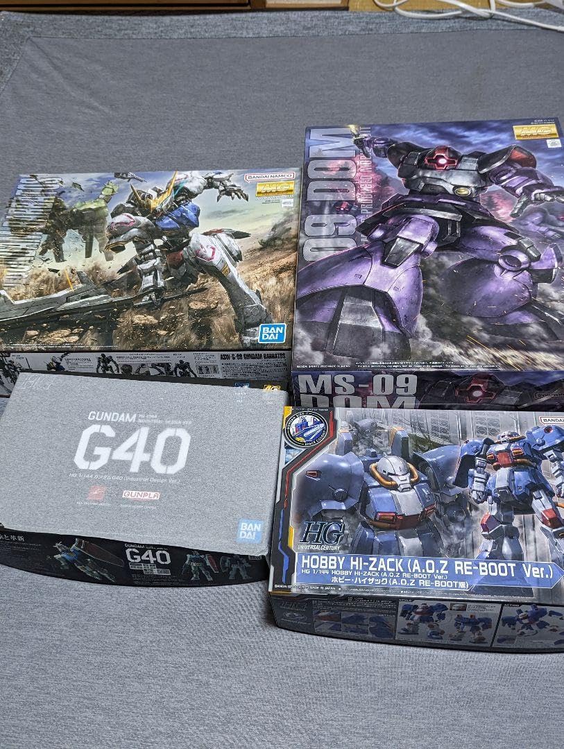 積みプラ4点セット ガンプラ MG ドム バルバトスDEGNER 積みプラ4点セット ガンプラ MG ドム バルバトスDEGNER