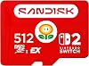 Tarjeta microSD Express Sandisk 512GB para Nintendo Switch 2 | Licencia oficial, velocidades de lectura hasta 880 MB/s, escritura hasta 650 MB/s, U3, C10- SDSQXFN-512G-GR6ZN 1