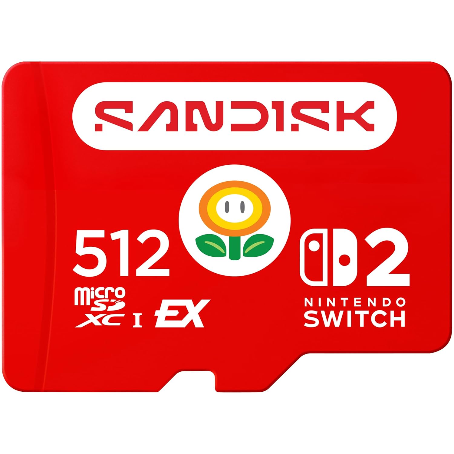 SANDISK 512GB microSD Express Card for Nintendo Switch 2 - Speeds up to 880 MB/s, Read up to 650MB/s, Full HD - SDSQXFN-512G-GR6ZN