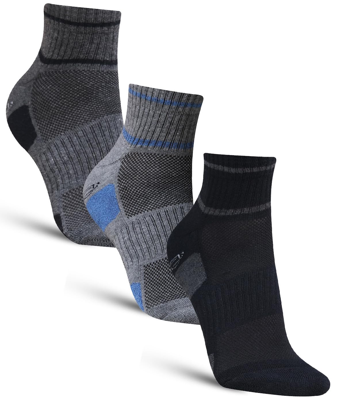 dollar Sports Ankle Length Cotton Socks For Men's In (Pack of 3)-picture-25