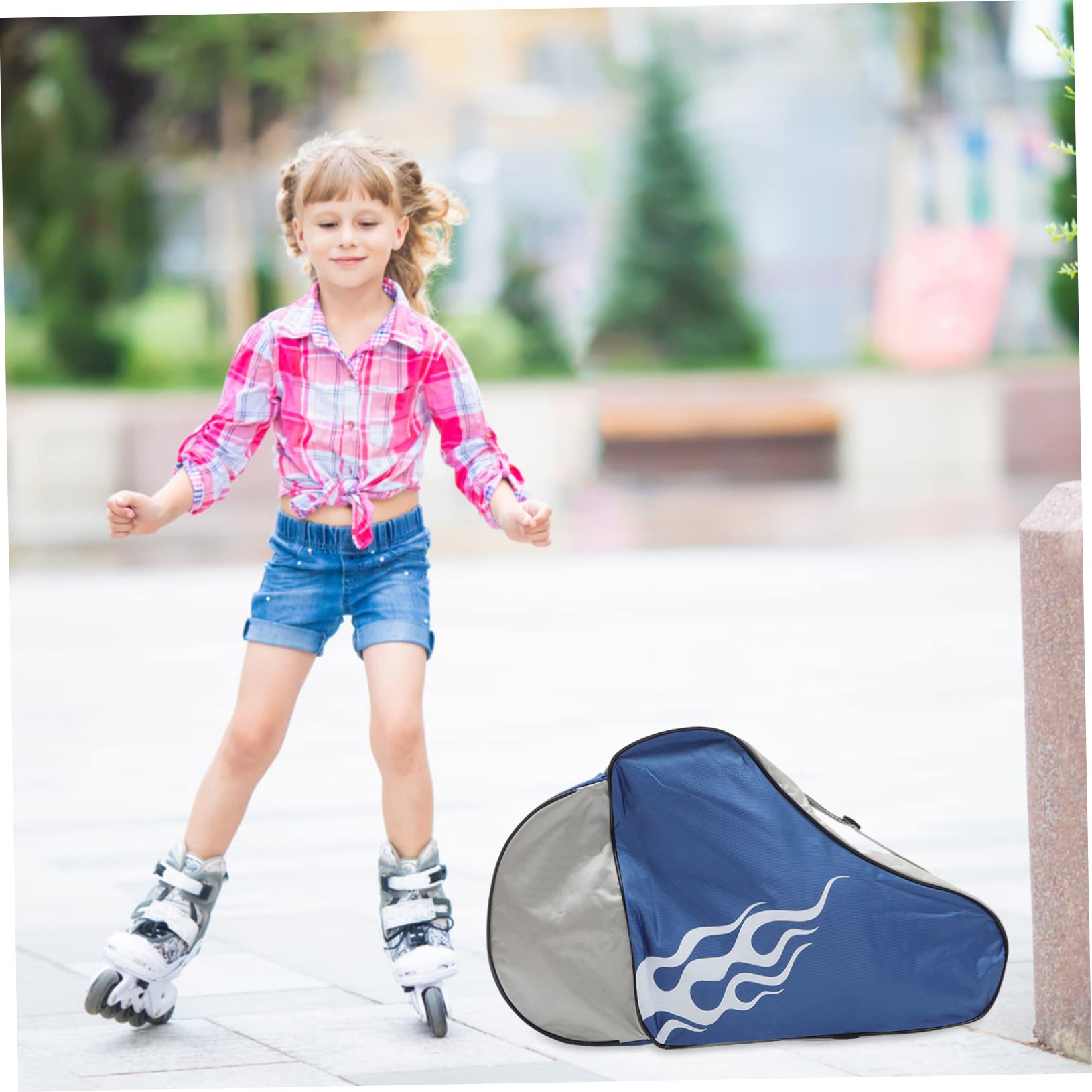 HOLIDYOYO Premium Ice Skate Bag for Durable Backpack for Roller Skates Inline Skates Ice Skating Accessories Storage for Boys Stylish Design