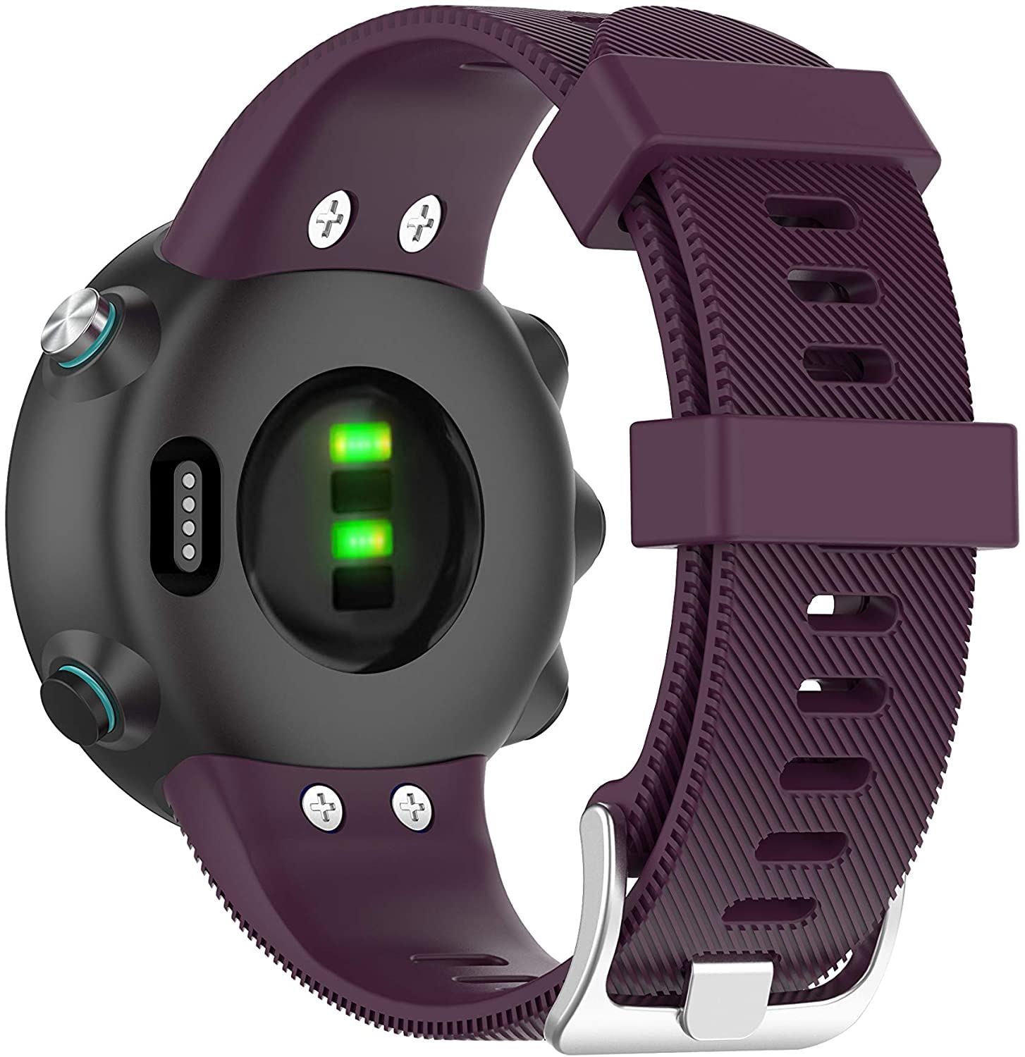 Tyogeephy Strap Compatible with Garmin Forerunner 45 / Forerunner 45S / Swim 2, Sport Silicone Wristband Replacement Bracelet for Garmin Forerunner 45 / Forerunner 45S / Swim 2