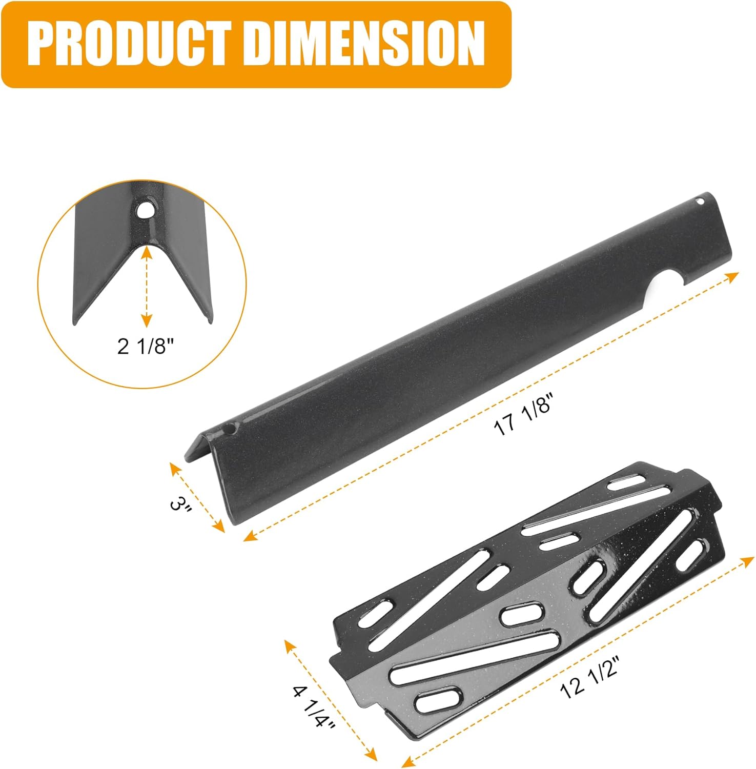 "Genesis ii 300 Grill Parts for for Weber Genesis 2 300 E-315 II E-310 II E-330 II S-310 II LX E-340 II E-335 II S-335 II SE-335 Grills Parts, Flavorizer Bars and Heat Deflector for Weber 66032 66040"